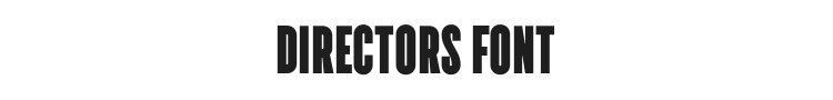 Directors Font