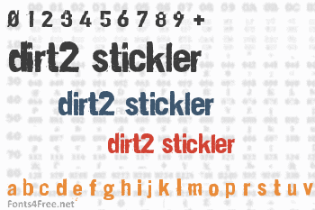 Dirt2 Stickler Font