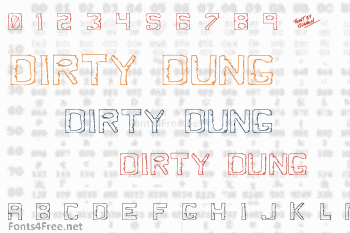 Dirty Dung Font