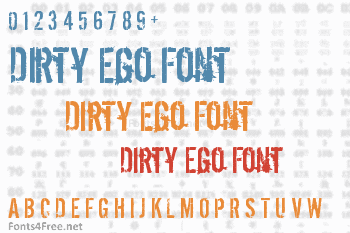 Dirty Ego Font