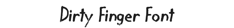 Dirty Finger Font