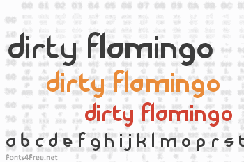 Dirty Flamingo Font