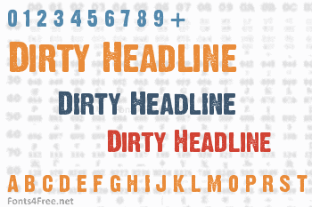 Dirty Headline Font