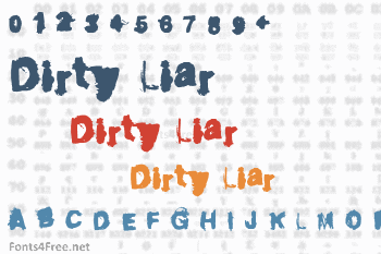 Dirty Liar Font