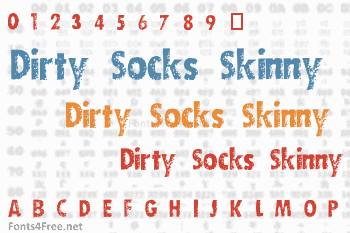 Dirty Socks Skinny Font