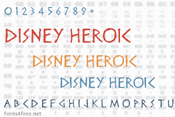 Disney Heroic Font