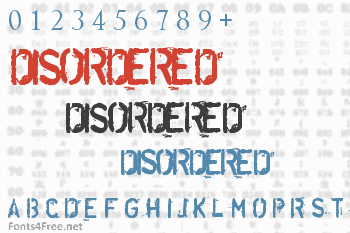 Disordered Font