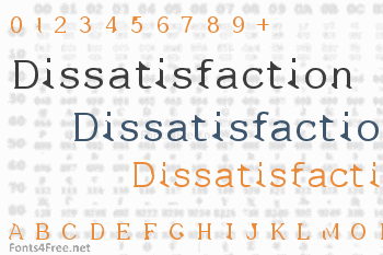 Dissatisfaction Font