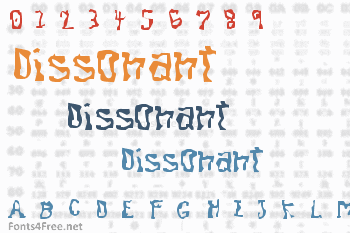 Dissonant Font