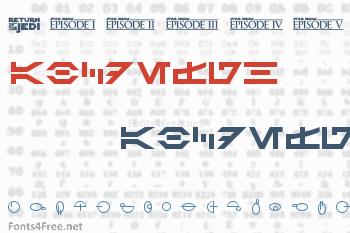 Distant Galaxy Symbols Font