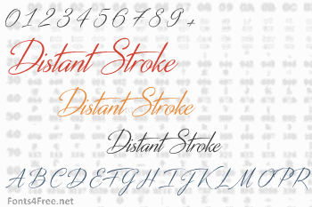 Distant Stroke Font