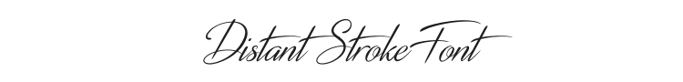 Distant Stroke Font Preview