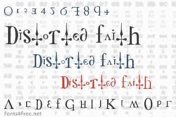 Distorted Faith Font