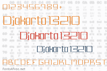 Djakarta 13210 Font