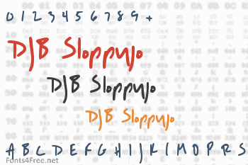 DJB Sloppyjo Font