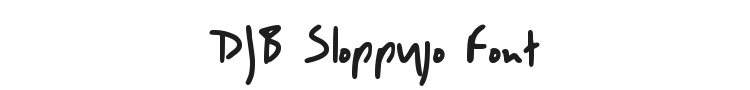 DJB Sloppyjo Font Preview