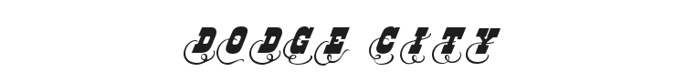 Dodge City Initials Font