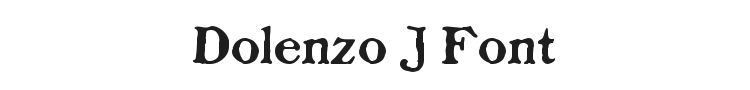 Dolenzo J Font Preview