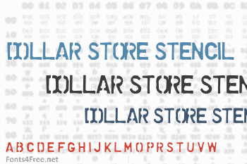 Dollar Store Stencil Font
