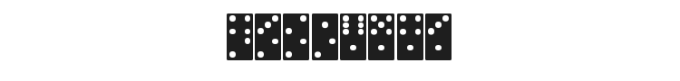 Dominoes Font Preview