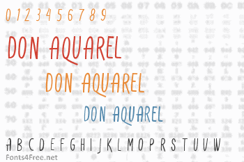 Don Aquarel Font