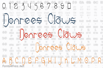 Donrees Claws Font