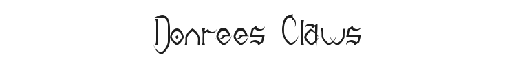 Donrees Claws Font
