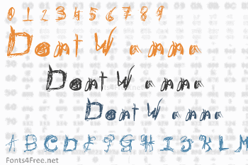 Dont Wanna Font