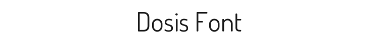 Dosis Font