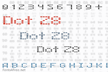 Dot 28 Font