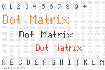 Dot Matrix Font