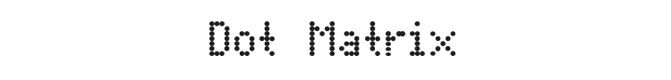 Dot Matrix Font