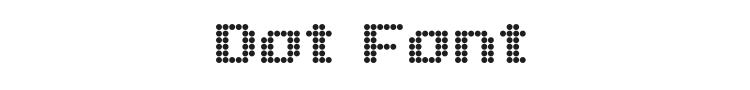 Dot Font Preview