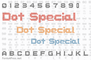 Dot Special Font