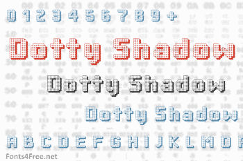 Dotty Shadow Font