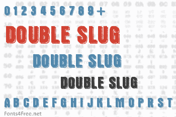 Double Slug Font