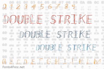 Double Strike Font