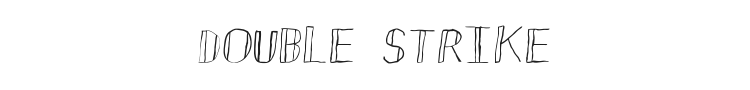 Double Strike Font