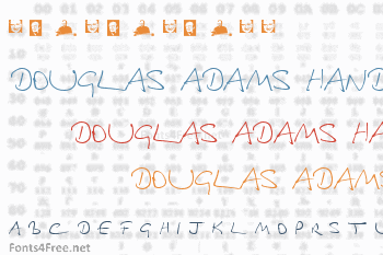 Douglas Adams Hand Font