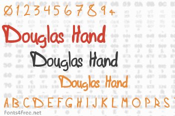 Douglas Hand Font