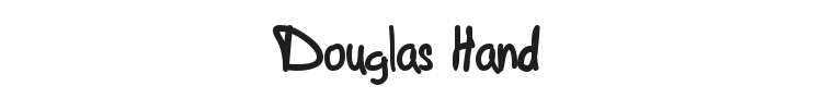 Douglas Hand Font Preview