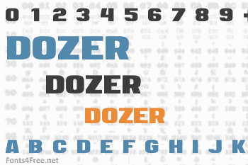 Dozer Font