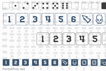 dPoly Block Dice Font