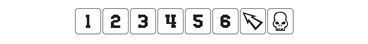 dPoly Block Dice Font