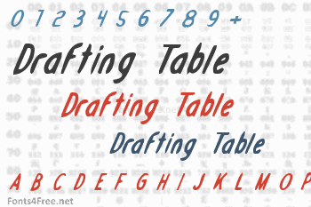 Drafting Table Font