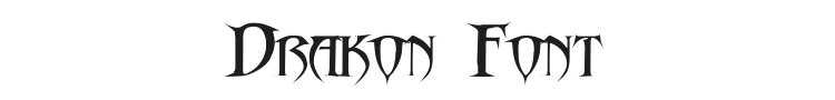 Drakon Font Preview