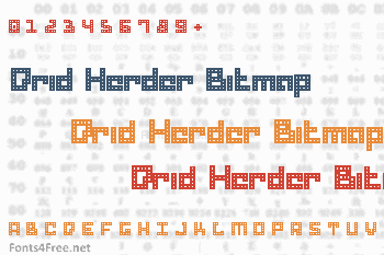 Drid Herder Bitmap Font