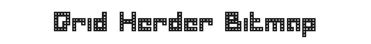 Drid Herder Bitmap Font