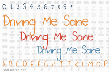 Driving Me Sane Font