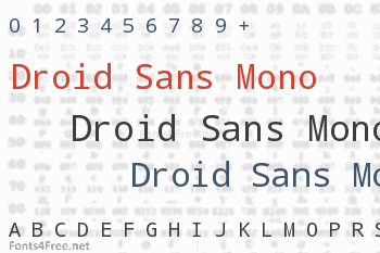 Droid Sans Mono Font